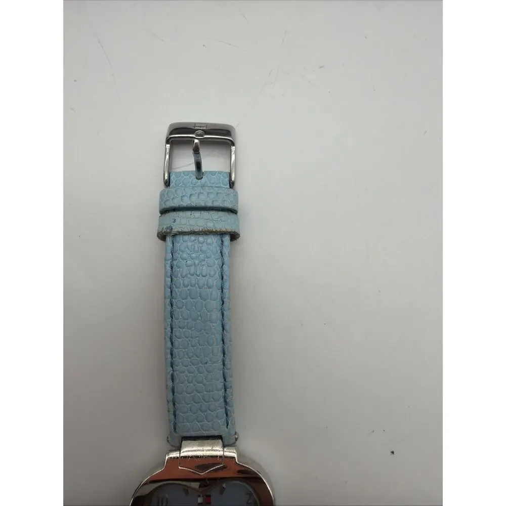 Tommy Hilfiger Women's Silvertone Mother Of Pearl Heart Shaped Watch T00180